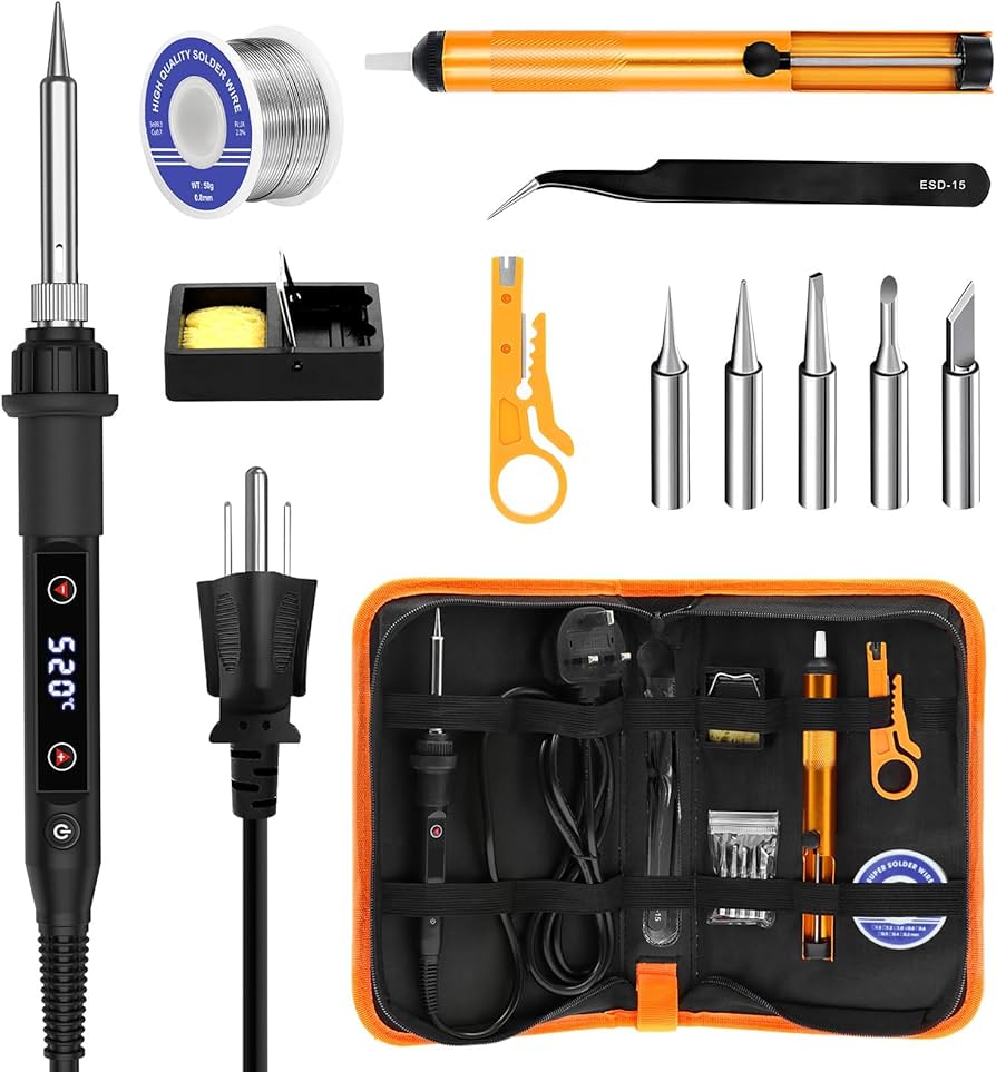 Yoohe 80W Soldering Iron Kit with 5 Replaceable Tips