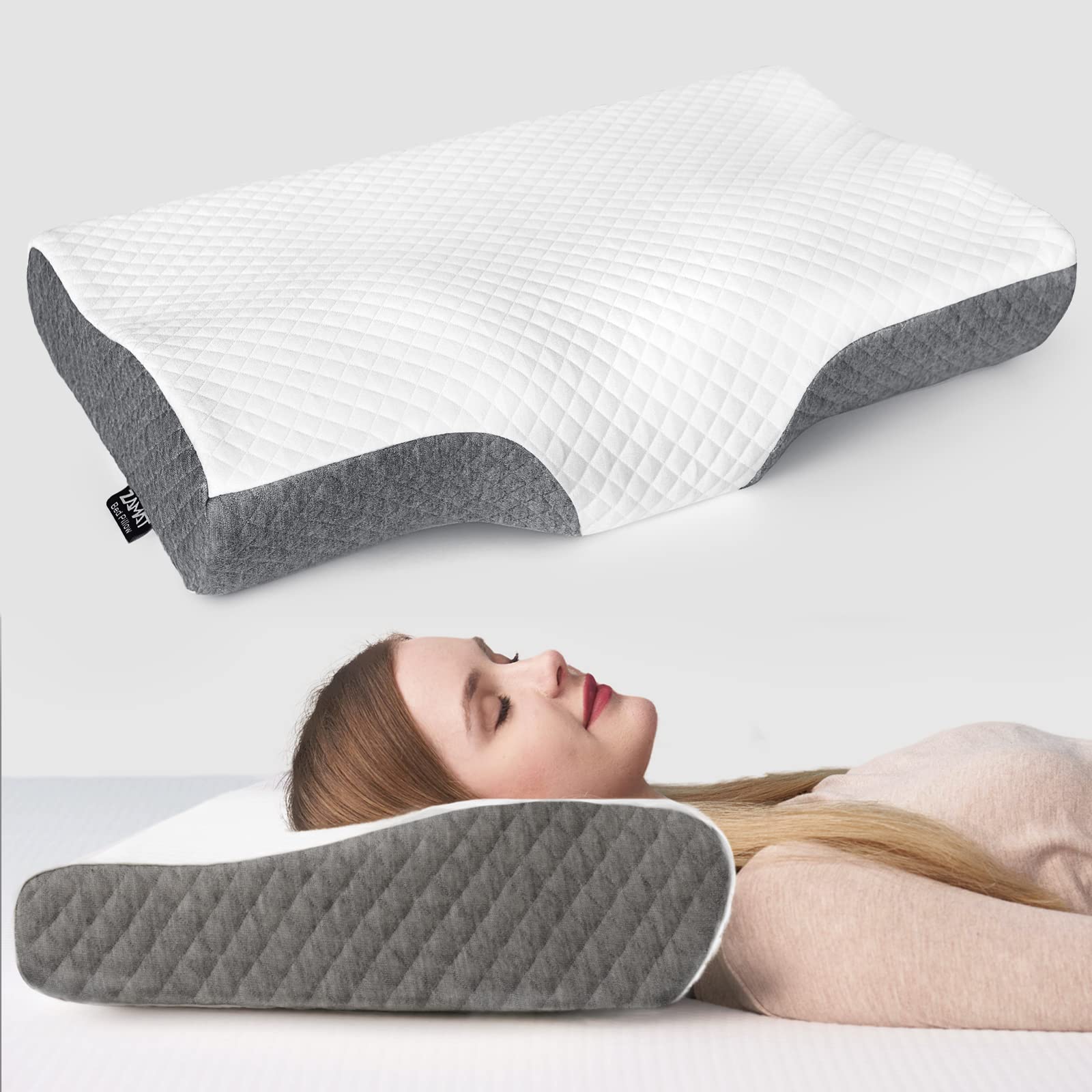 ZAMAT Contour Memory Foam Pillow (Queen)