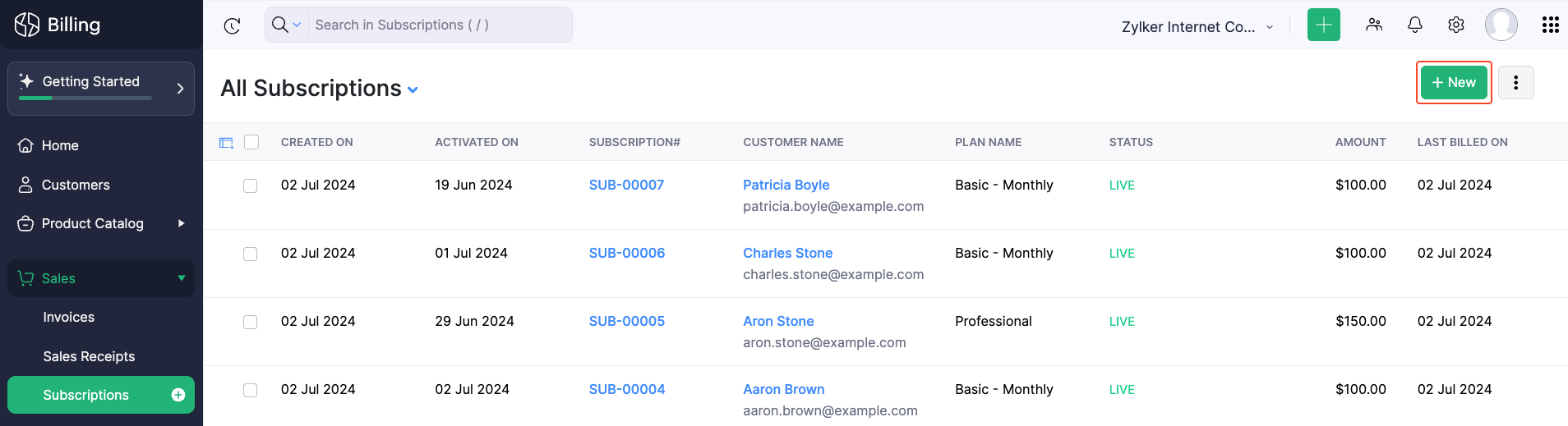 Zoho Books (Subscription)