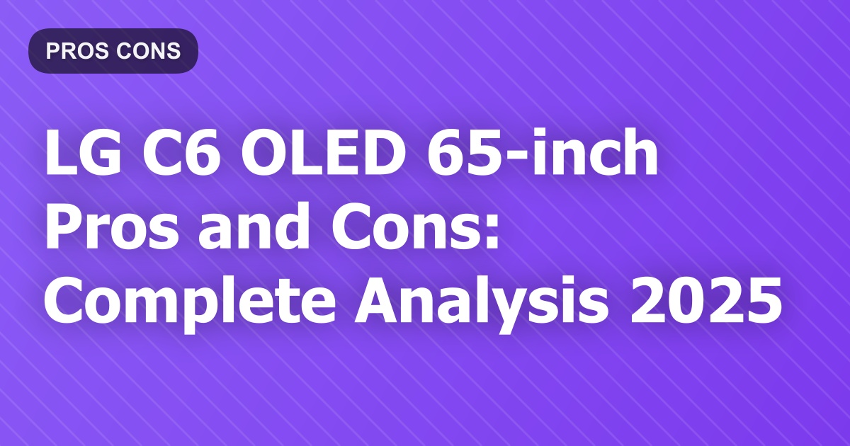 LG C6 OLED 65-inch